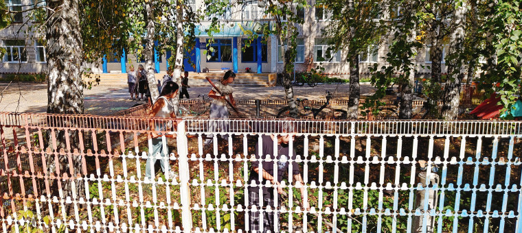 В нашей школе прошел субботник.